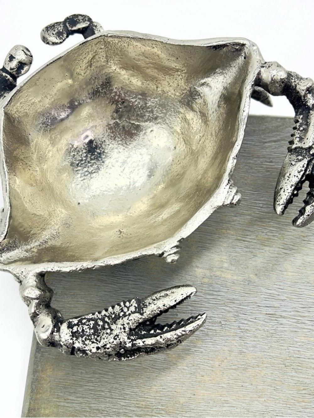 Polished Pewter Crab Bowl/Dish
